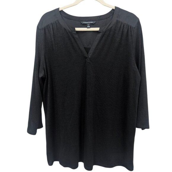 41 Hawthorn Tulla Mixed Material Knit Top - Picture 2 of 4